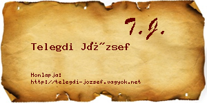 Telegdi József névjegykártya