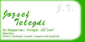 jozsef telegdi business card